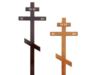 Крест на могилу сосновый прямой 100х100