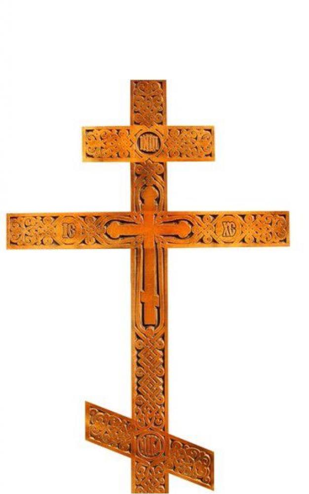 Крест на могилу сосновый «Бесконечность классика»