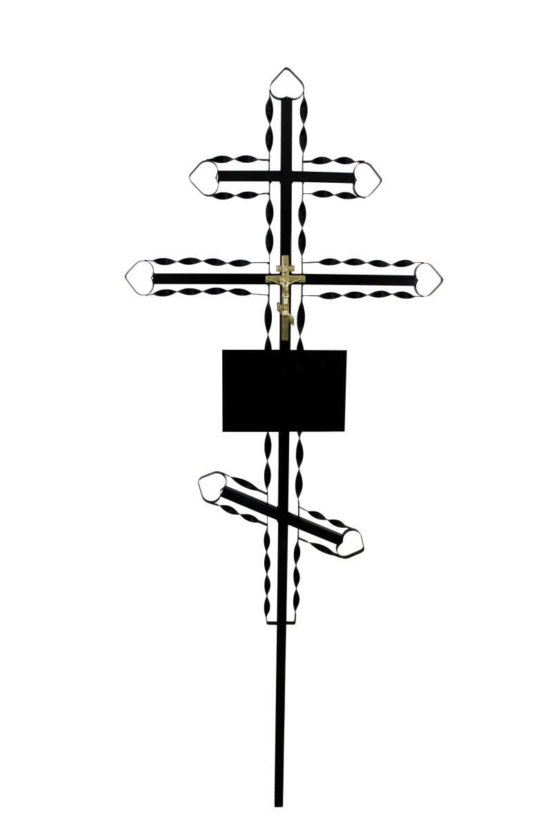 Крест на могилу металлический «Ажур»